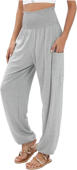 Women Linen Blend Summer Striped Pants Low Waist Bootcut Slim-Fit Trousers Business Work
