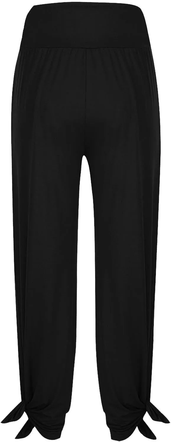 Women's 2024 Casual Solid Pants Fashion Elastic Waist Trousers with Pockets High Waist Leggings Lounger Sweatpants