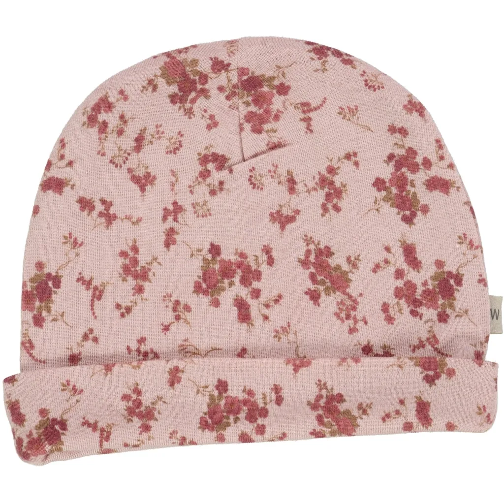 Wool Hat - rose flowers
