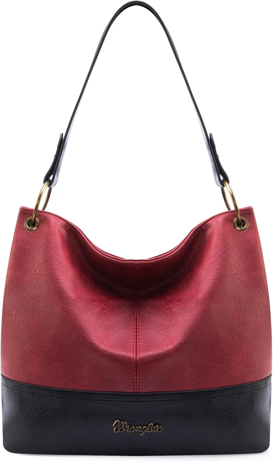 Wrangler Hobo Bags for Women Vegan Leather Top Handle Shoulder Purses and Handbags
