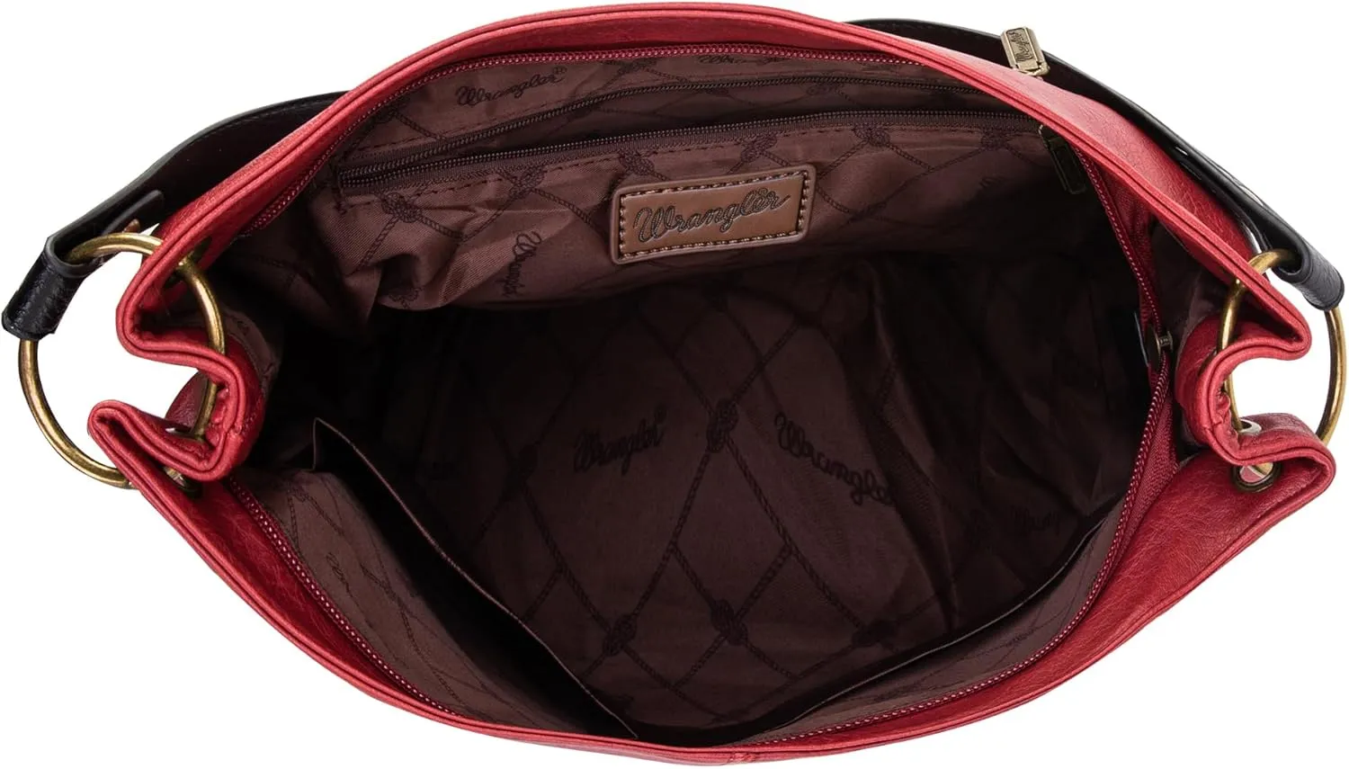 Wrangler Hobo Bags for Women Vegan Leather Top Handle Shoulder Purses and Handbags