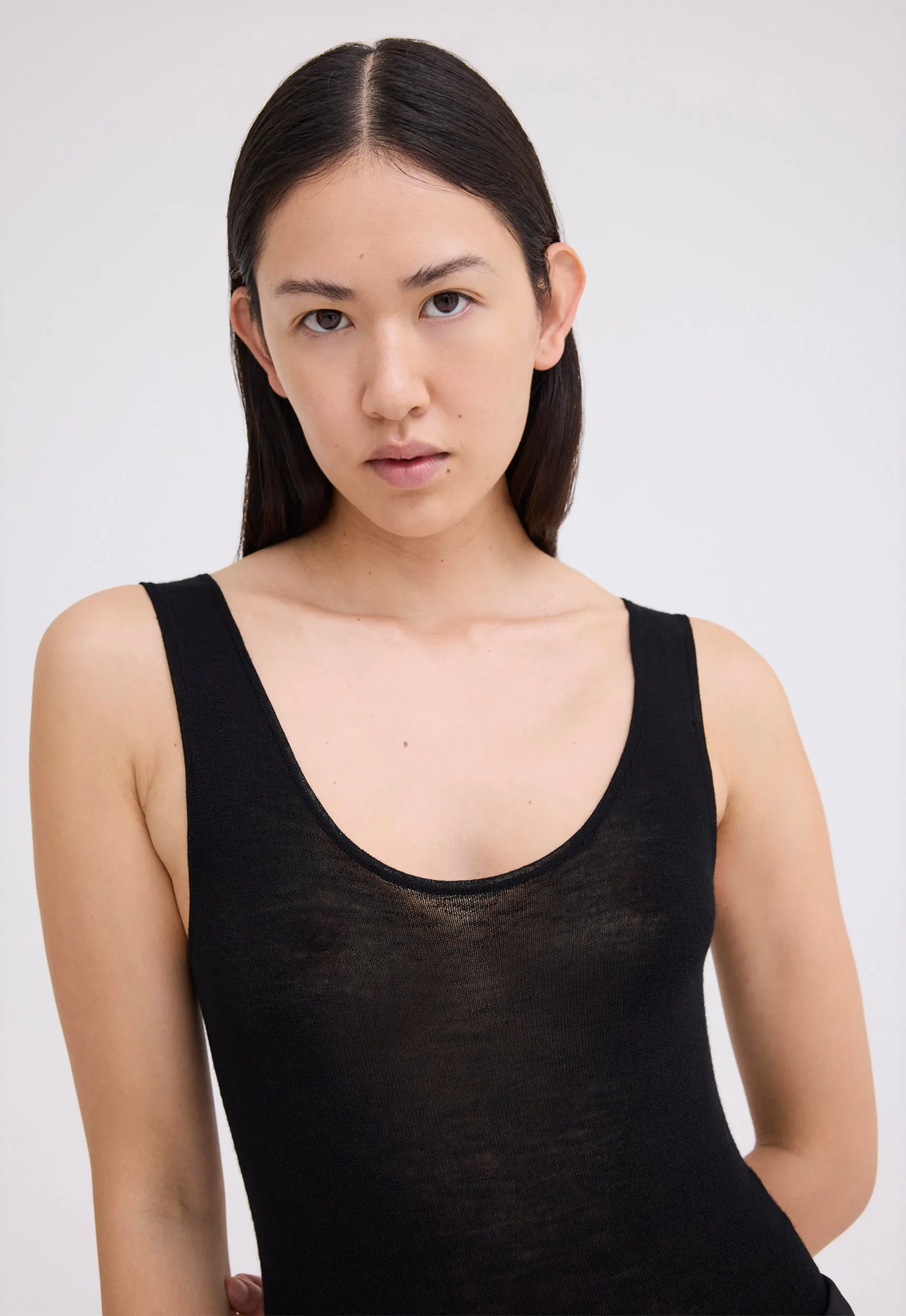 Yoda Wool Bodysuit - Black
