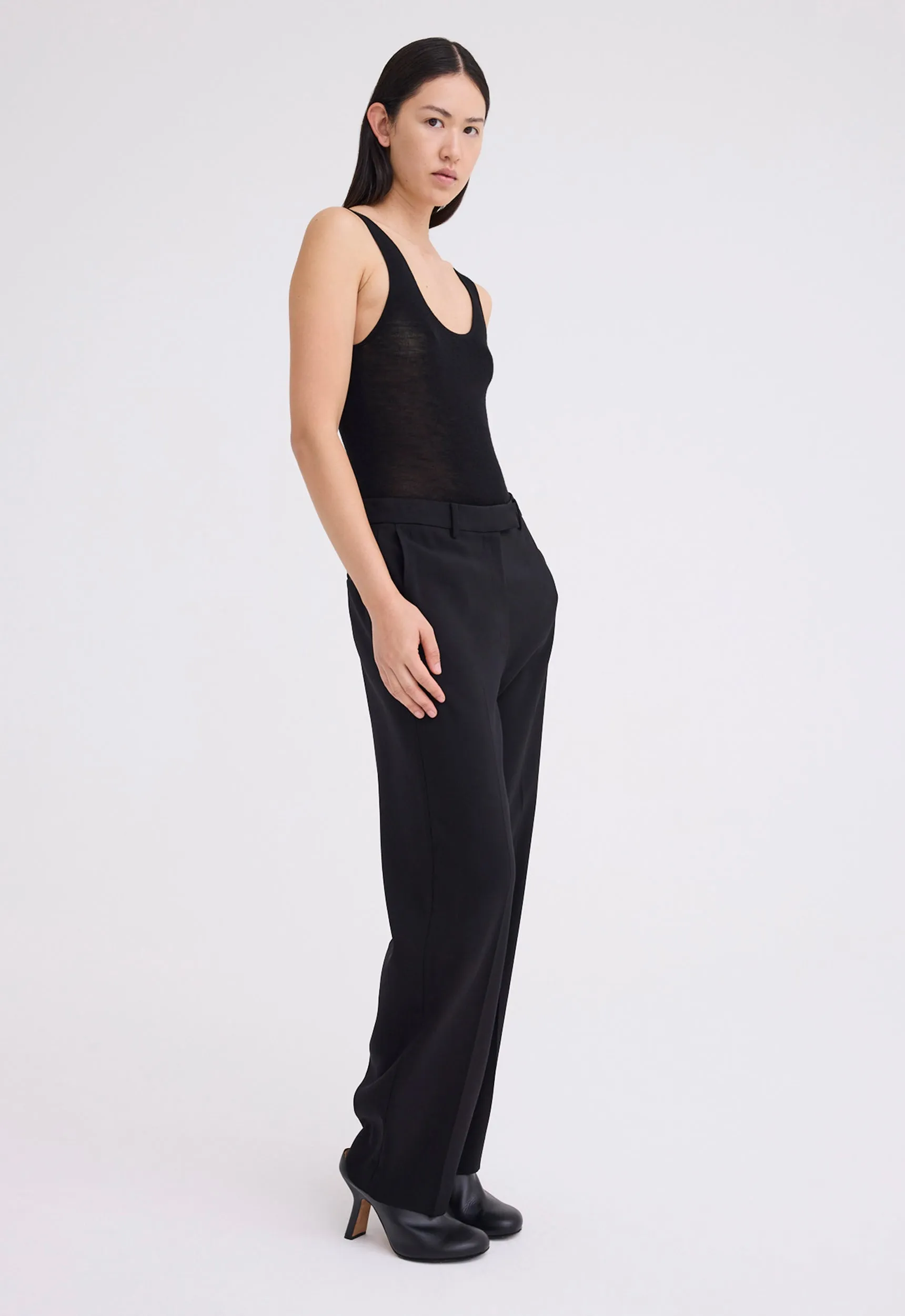 Yoda Wool Bodysuit - Black