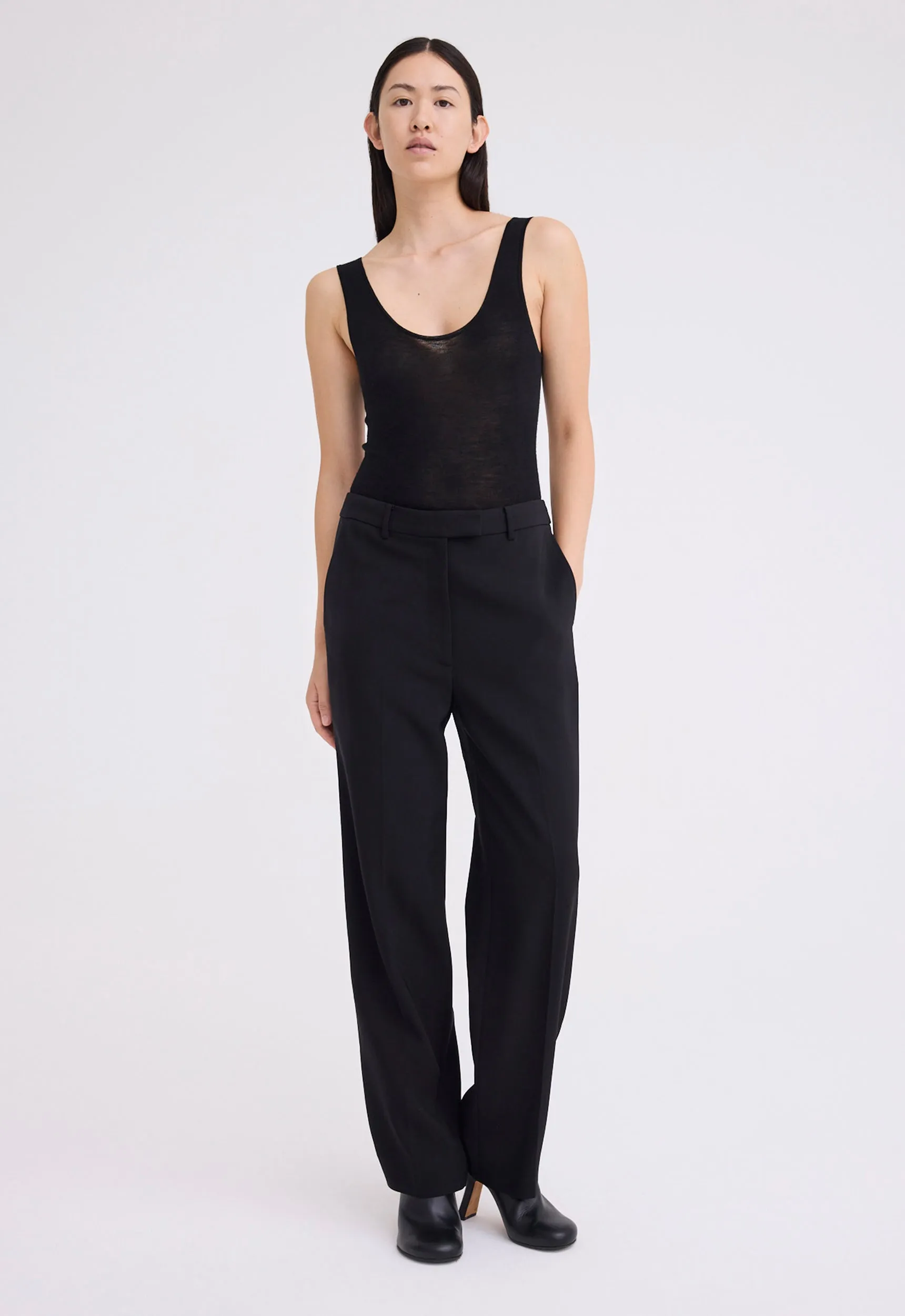 Yoda Wool Bodysuit - Black