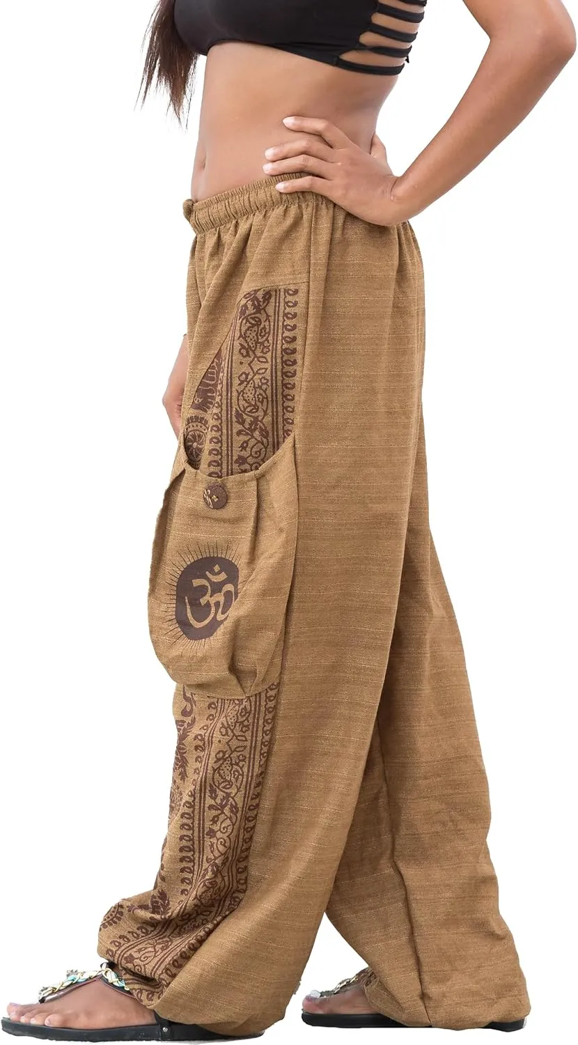 Yoga Harem Pants Women Men Casual Baggy Lounge Trousers with Big Pocket